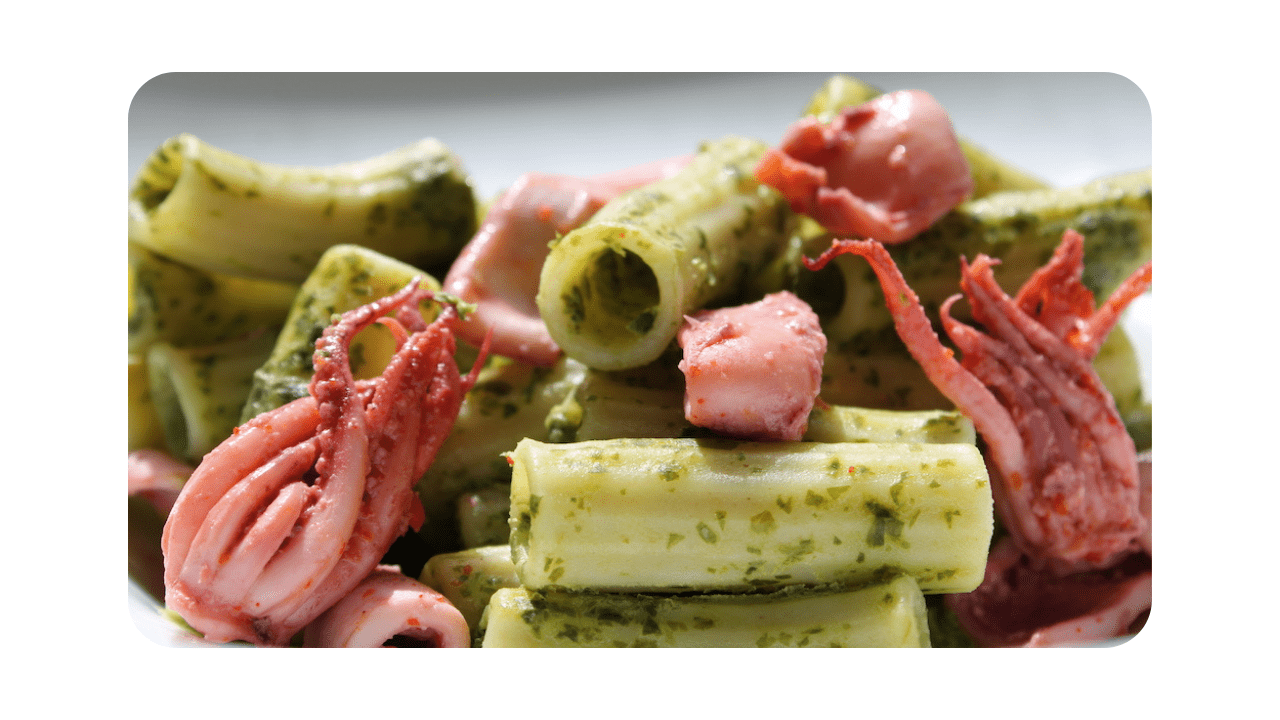 #052 – Tortiglioni, calamars, pesto à l’ail des ours