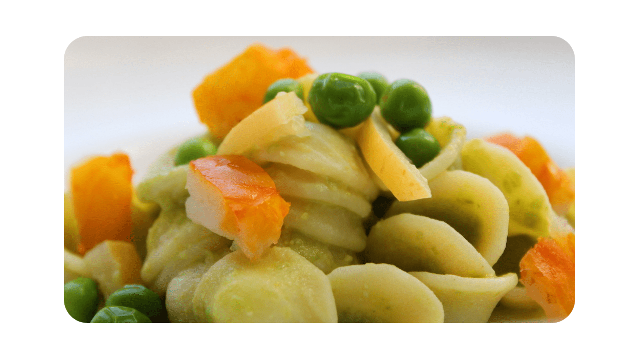 #065 – Orecchiette, crème de petits pois, haddock