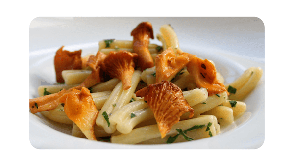 #131 – Casarecce, girolles & gorgonzola