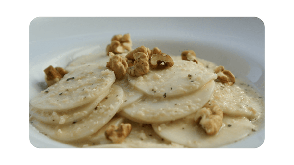 #147 – Croxetti, noix, parmesan & pecorino