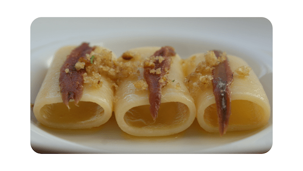 #156 – Paccheri, pain, beurre & anchois