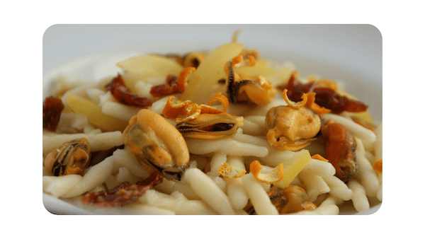 #168 – Trofie, moules, citron & orange