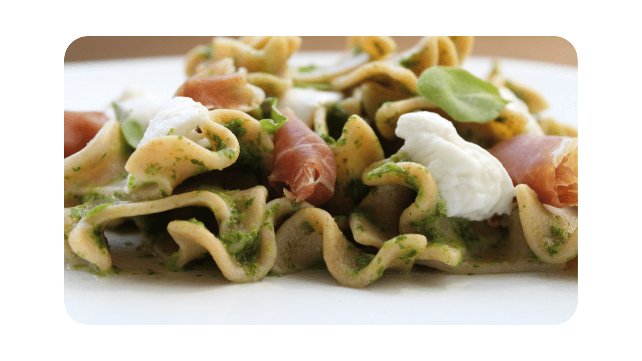 #202 – Stracci toscani, mozzarella, roquette, San Daniele