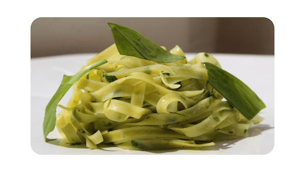 #240 – Fettuccine, pesto à l’ail des ours